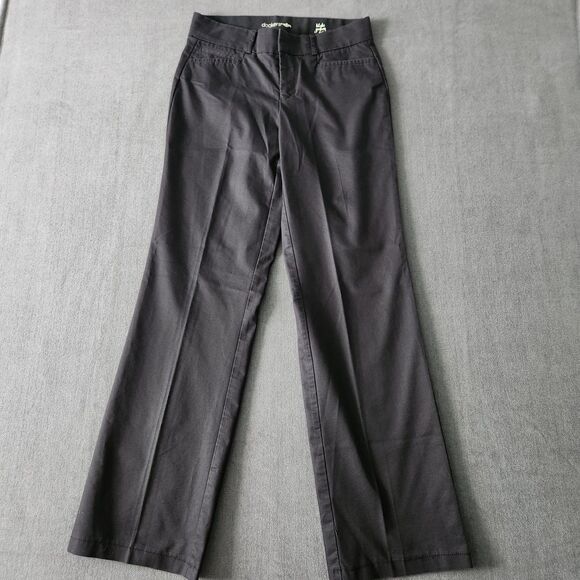 Dockers Pants Womens Size 4 Black Khaki Straight Leg - Picture 1 of 7